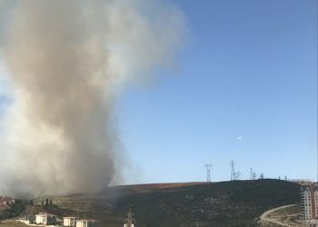 Beylikdüzü uçuş güzergâhında yangın