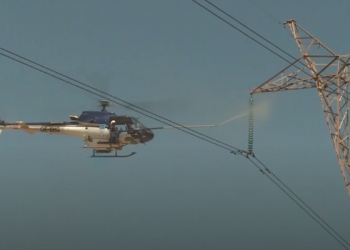 Elektirik hatlarına helikopterli temizlik!