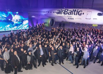 100’ncü A220 için özel kutlama