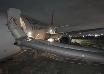 THY uçağının Odessa’da ön iniş takımları çöktü