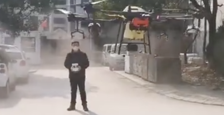 Çin’de koronavirüsüne karşı drone’lu önlem