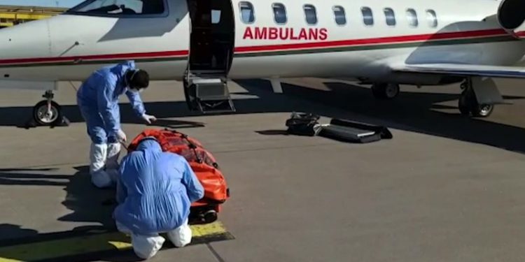 İsveç’teki Türk hasta Ankara’ya getirildi