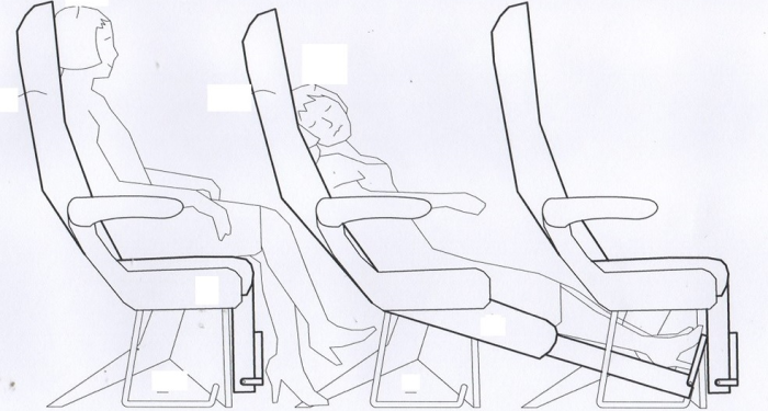 Ekonomi sınıfında “yatarak” uçmak