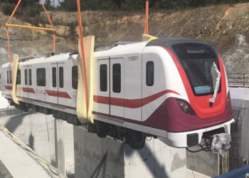 İstanbul Havalimanı Metrosu’nda ilk tren raylara indi