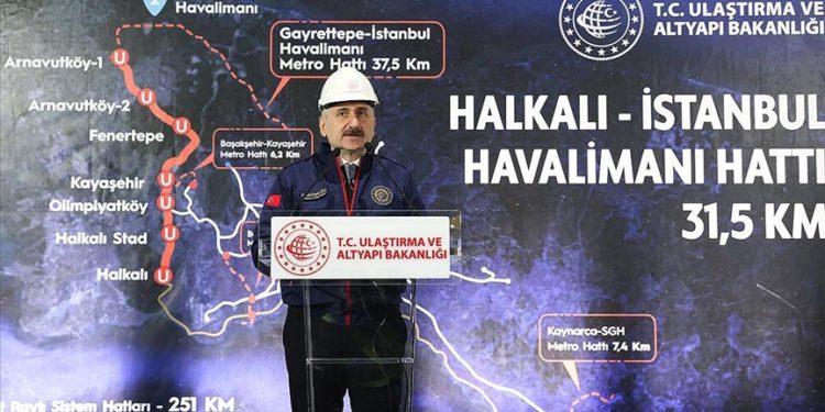 Halkalı-İstanbul Havalimanı Metro Hattı’nda kazıya başlandı