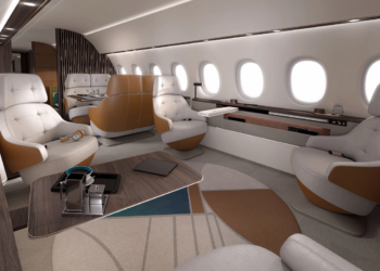 En geniş iş jeti Falcon 10X görücüye çıktı