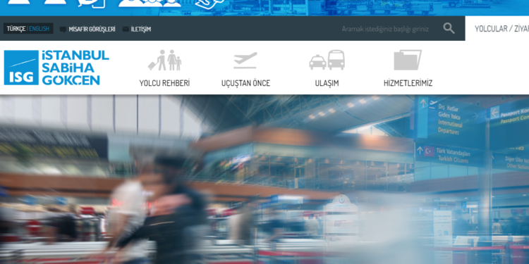 Sabiha Gökçen Havalimanı’nın web sayfası yenilendi