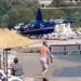 SHGM plaja iniş yapan helikopter için hareket geçti