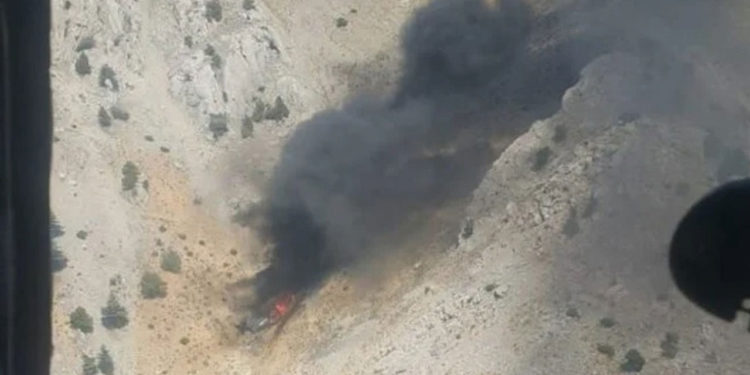 Kahramanmaraş’ta BE-200 düştü