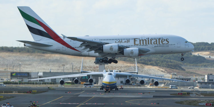 İstanbul Havalimanı’na uçan A380 için tören düzenlendi