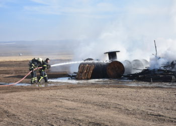 Kars Harakani Havalimanı’nda uçak kazası tatbikatı yapıldı