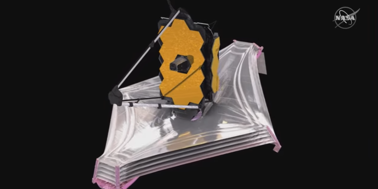 James Webb Uzay Teleskobu’nun güneş kalkanları tamamen açıldı