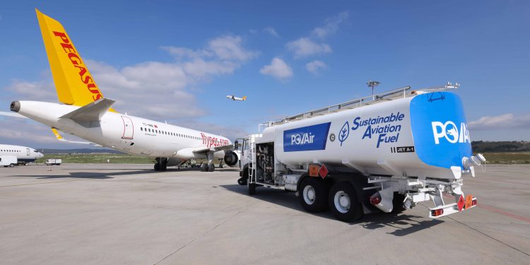 Pegasus, SAF ile Türkiye’de ilk uçuşunu gerçekleştirdi