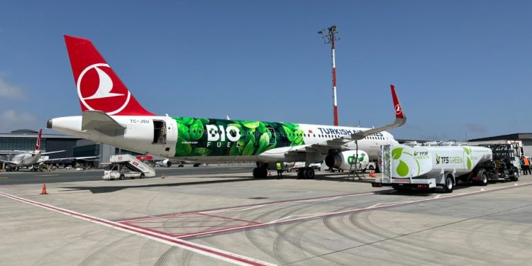 Türk Hava Yolları’nın sürdürülebilirlik temalı uçağı göklerde