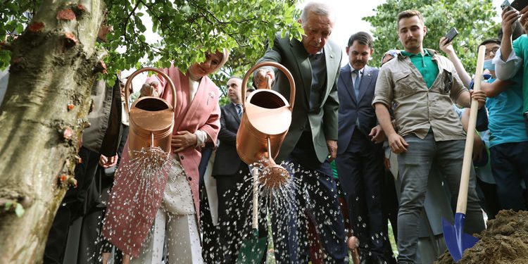 Atatürk Havalimanı Millet Bahçesi’nde ilk fidan dikildi