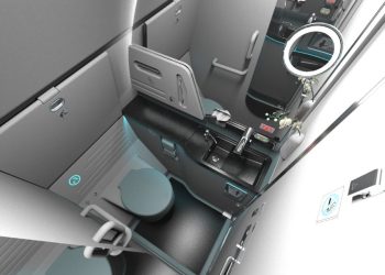 Yerli uçak tuvaleti Hamburg’ta tanıtıldı