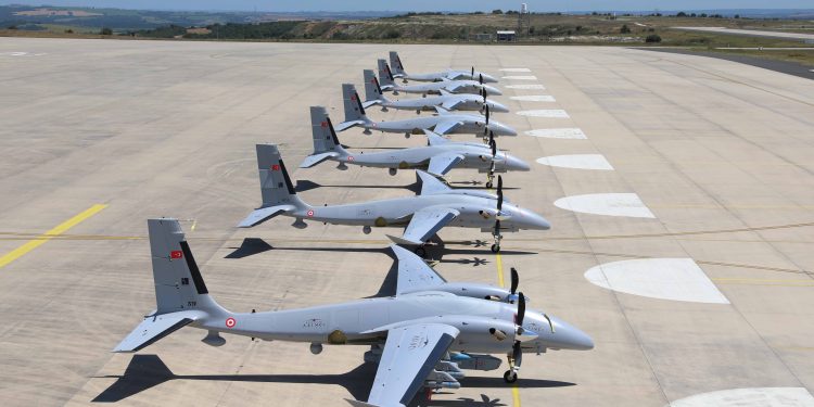 Akıncı TİHA filosu bir arada