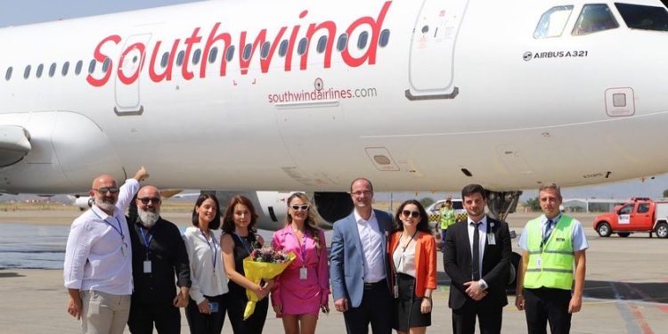 Southwind, komşu ülkeye uçuşları başlattı