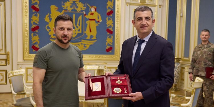 Haluk Bayraktar’a 1. Derece Devlet Liyakat Nişanı verildi