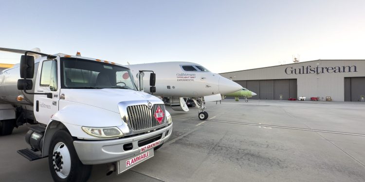 Gulfstream, G650 uçuşunu yüzde 100 SAF yakıtı ile tamamladı