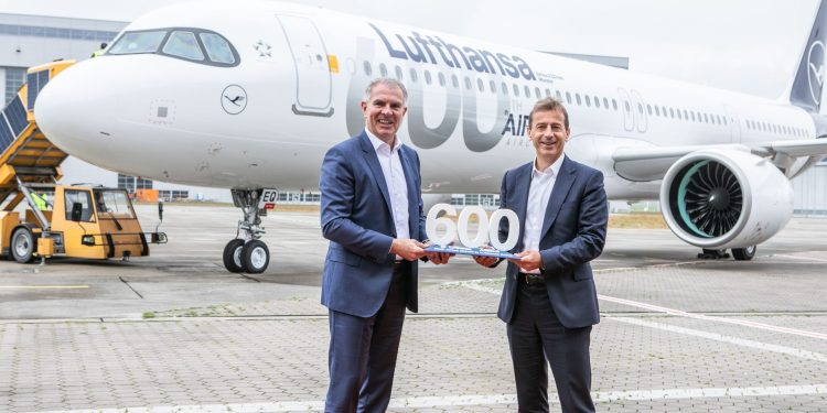 Lufthansa, 600’üncü Airbus uçağını teslim aldı