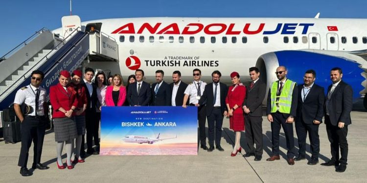 AnadoluJet, Ankara’dan Bişkek seferlerine başladı
