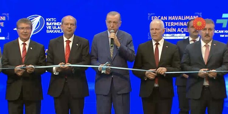 Cumhurbaşkanı Erdoğan, Ercan Havalimanı açılışını gerçekleştirdi
