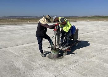 Yozgat Havalimanı’da altyapı çalışmaları hızla ilerliyor