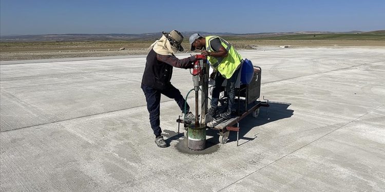 Yozgat Havalimanı’da altyapı çalışmaları hızla ilerliyor