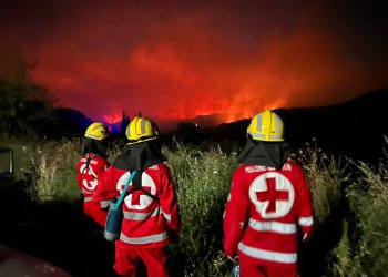 Komşudaki yangına 35 hava aracı müdahale ediyor