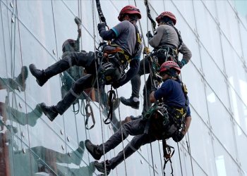 İstanbul Havalimanı’nda tırmanış ekibi iş başında!