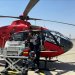 Ambulans helikopter rahatsızlanan bebek için havalandı