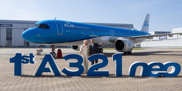 KLM ilk Airbus A321neo uçağını teslim aldı