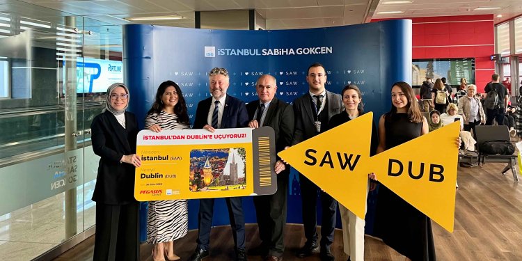 Sabiha Gökçen’den Dublin’e uçuşlar başladı