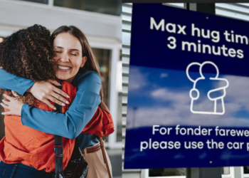 Havalimanında kucaklaşmaya 3 dakika sınırı