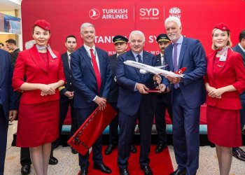 THY uçağı en uzun rotası Sidney’e iniş yaptı