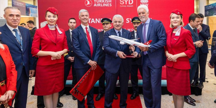 THY uçağı en uzun rotası Sidney’e iniş yaptı