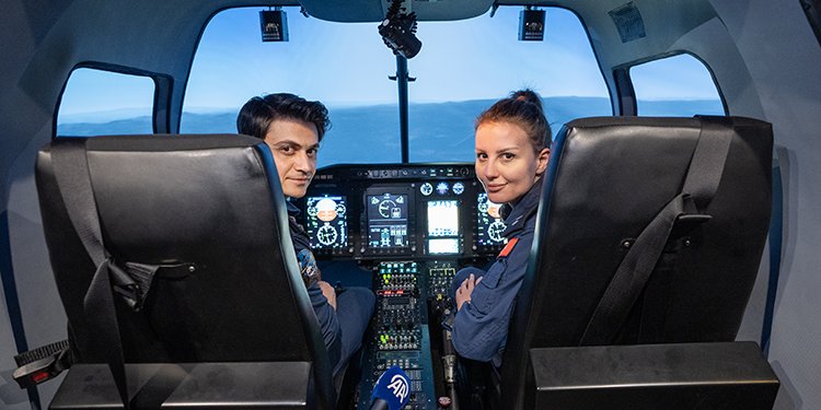 Emniyetin pilotları zorlu şartları simülatörde deneyimliyor