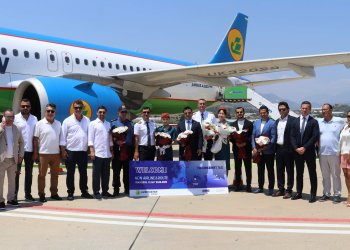Gazipaşa-Alanya’ya Taşkent’ten direkt uçuş başladı