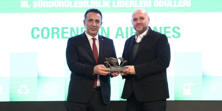Corendon Airlines’a ‘sürdürülebilirlik liderleri’ ödülü